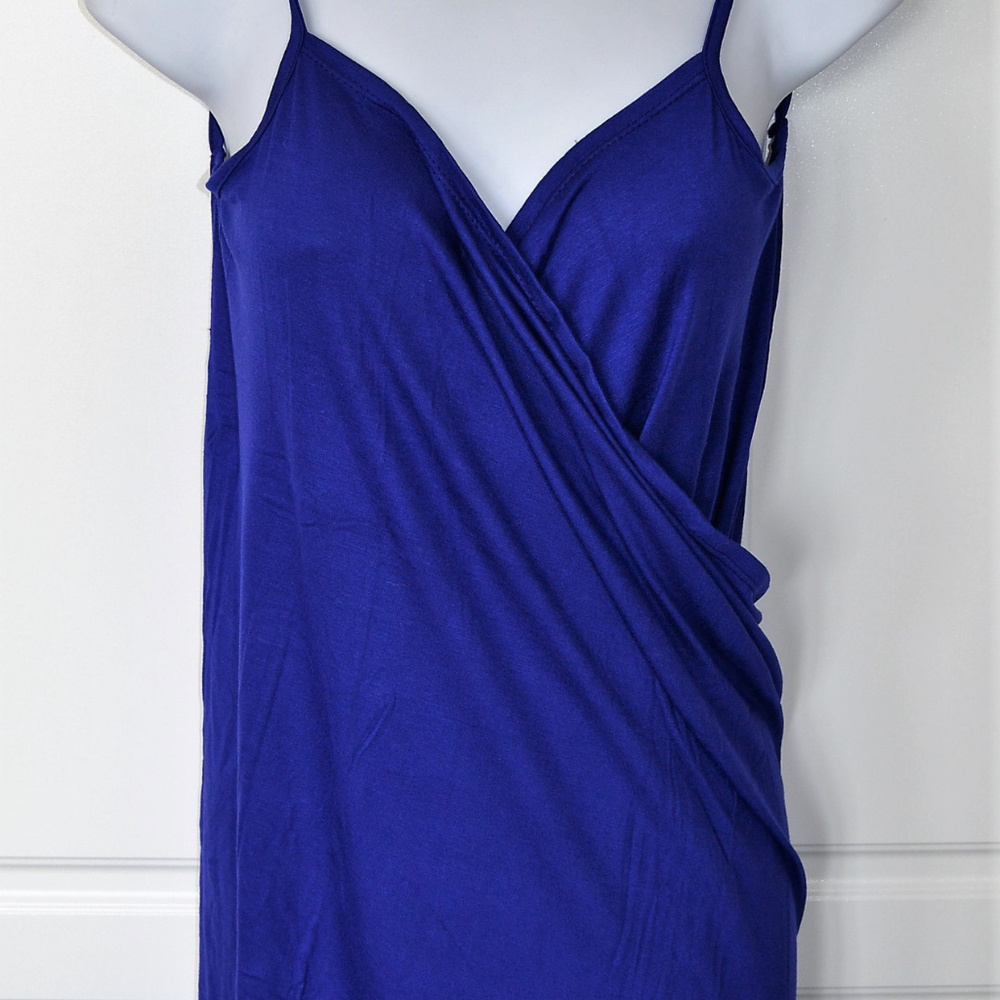 BEACH HAUS SWIMSUIT Coverup Wrap Dress COBALT BLUE Royal One Size Pool party